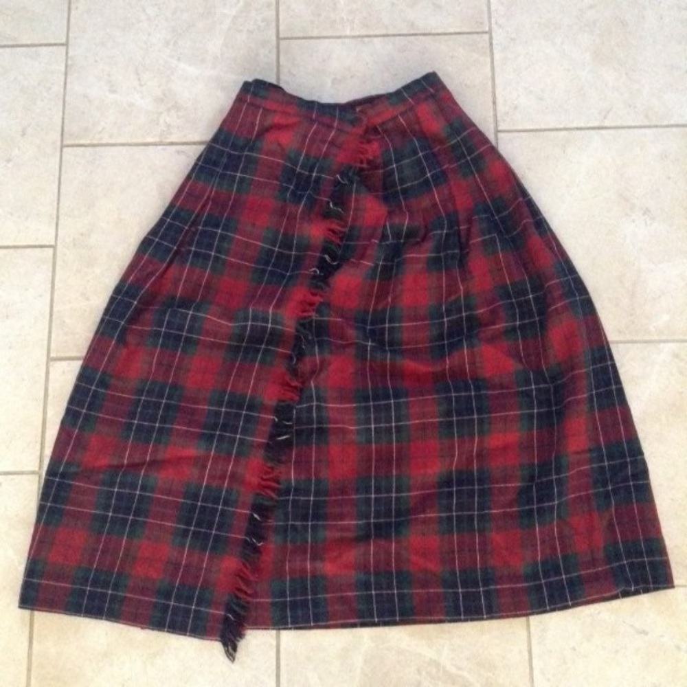 John Meyer Separates Vintage Plaid Skirt